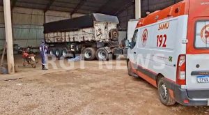 Trabalhador morre esmagado por carreta dentro de empresa em Rondonópolis; vídeo