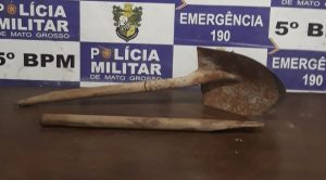 Neto reage, usa pá e deixa homem ferido gravemente após agressão contra idosa em Rondonópolis