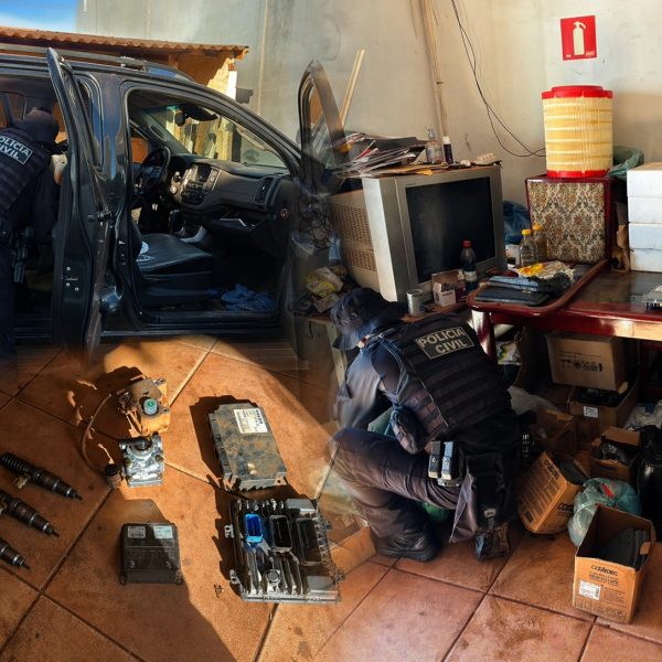 Lava-jato, fazenda e casa na mira: PC caça quadrilha que adulterava veículos pesados em Rondonópolis; vídeo