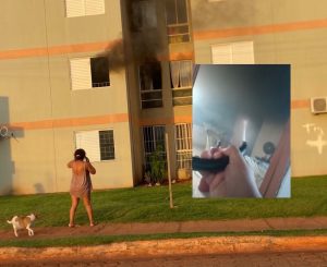 Panela esquecida no fogão provoca incêndio e assusta moradores no Celina Bezerra em Rondonópolis; vídeos