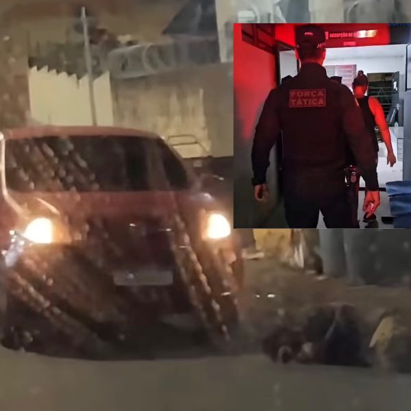 Absurdo: vídeo mostra mulher atropelando e passando por cima da cabeça de morador de rua