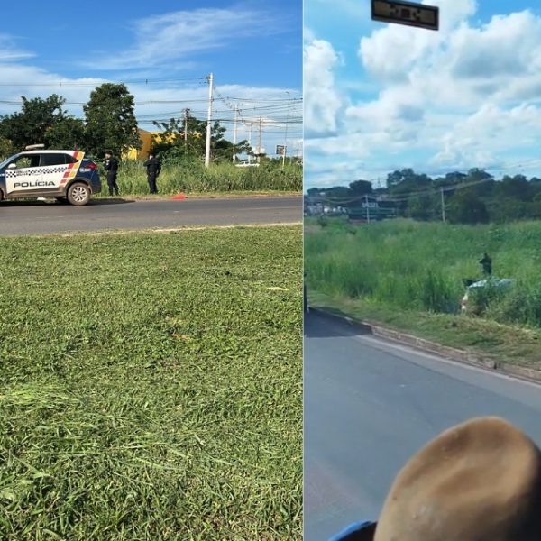 Vídeo impressionante mostra PMs trocando tiros com criminoso armado em rodovia de MT