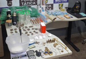 PM acaba com a farra da entrega de drogas em boates e ‘mula’ do CV é preso em Rondonópolis; prejuízo de R$ 300 mil
