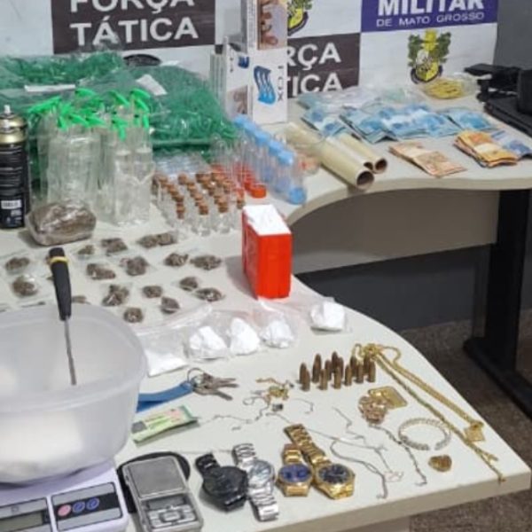PM acaba com a farra da entrega de drogas em boates e ‘mula’ do CV é preso em Rondonópolis; prejuízo de R$ 300 mil