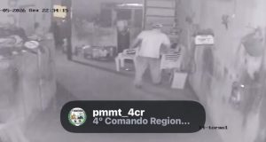 Assaltante invade empresa e é preso no telhado após dono ver tudo pelas câmeras em Rondonópolis; assista