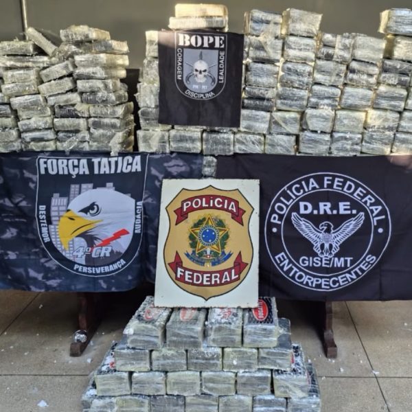 Forças de segurança de Rondonópolis apreendem 250 kg de cocaína e causam prejuízo de R$ 15 milhões à facção; vídeo