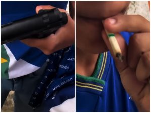 Vídeo de alunos com simulacro e ‘cigarro de maconha’ dentro de escola viraliza em Rondonópolis; DRE se manifesta