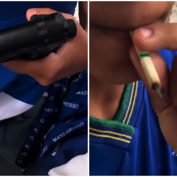 Vídeo de alunos com simulacro e ‘cigarro de maconha’ dentro de escola viraliza em Rondonópolis; DRE se manifesta