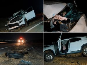 Motorista bêbado causa acidente impressionante ao colidir na traseira de carreta em Rondonópolis; imagens