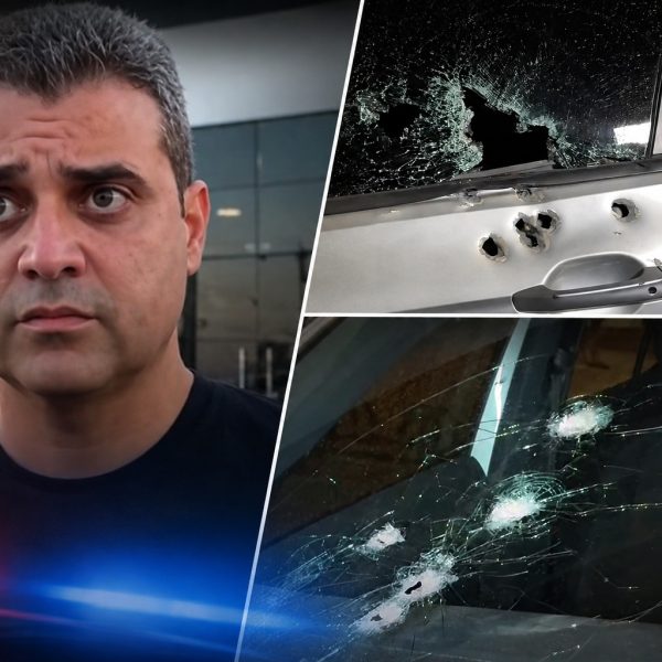 Delegado tem carro crivado de balas durante troca de tiros e dirige ferido até hospital em MT; vídeo