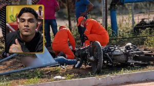 Motociclista se envolve em gravíssimo acidente com carro e morre no Hospital Regional; imagens fortes