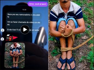 Membros do CV sequestram jovem e enviam fotos da vítima amarrada para familiares em MT; veja tudo