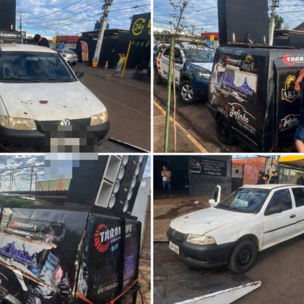 Grupo com som estrondoso perturba pacientes em posto de saúde e ainda xingam PMs em Rondonópolis