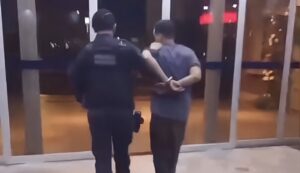 Vídeo mostra prisão de assaltante que tentou furtar joalheria no Shopping de Rondonópolis
