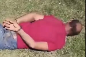 Vídeo mostra prisão de homem que matou professora e jogou corpo em represa em MT; assista