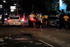 Durante ‘furdunço’, homem empina moto na frente da PM e acaba parado com spray de pimenta em Rondonópolis