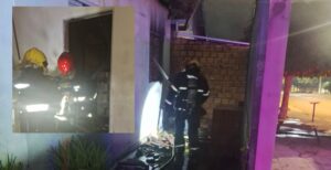 Homem coloca fogo na própria casa após crise de ciúmes durante ‘festa’ em Rondonópolis; veja imagens
