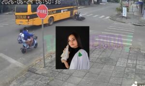 Jovem morre no Hospital Regional após colidir fortemente com ônibus escolar; vídeo mostra acidente