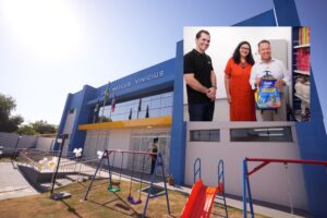 Prefeito Cláudio Ferreira inaugura nova EMEI Mateus Vinícius Braz com elevador e mais de 280 vagas