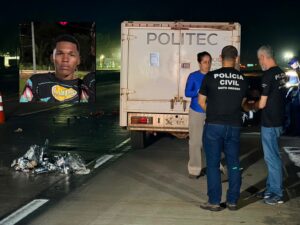 Motociclista morre após colidir fortemente em boi e ser arremessado na Serra de São Vicente; veja