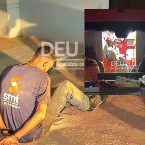 Tentativa de assassinato termina com bandido baleado pela PM e internado no Hospital Regional; vídeo