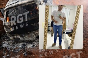 Corpo carbonizado encontrado em veículo pode ser de motorista de aplicativo em Rondonópolis