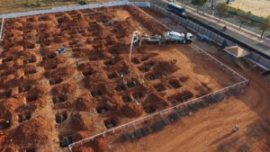 Obra da Policlínica Regional em Rondonópolis avança e está na fase de concretagem da fundação