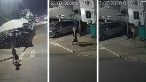 Câmera flagra mulher jogando bebê prematura em lixeira de condomínio em MT; mãe prestou depoimento