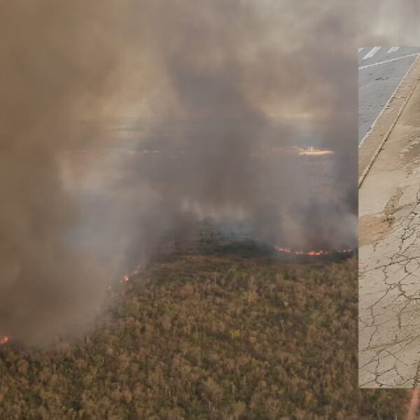 Incêndio em área federal do Exército, em Rondonópolis, foi criminoso; assista