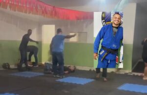 Vídeo mostra cabo morto no tatame após ser executado com 10 tiros por aluno em MT; motivação pode ser passional