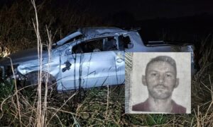 Motorista morre tragicamente após capotar picape e cair em ribanceira em MT; vídeo