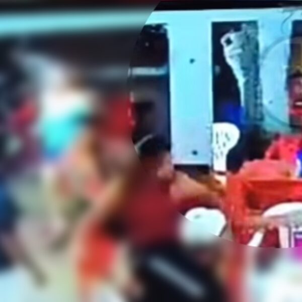 Vídeo mostra homem sendo executando com diversos tiros no meio de bar em MT; dupla fugiu