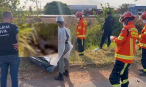 Homem é encontrado morto só de cueca dentro de valeta na BR-163; vídeo
