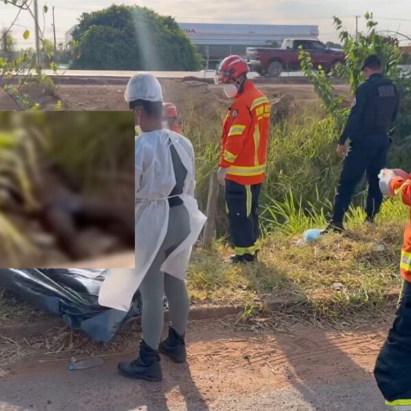 Homem é encontrado morto só de cueca dentro de valeta na BR-163; vídeo