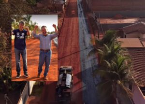 Cláudio e Medeiros fazem “última caminhada no chão de terra” antes de asfalto tomar conta do Sagrada Família