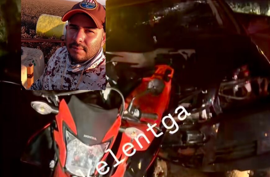 Motociclista morre na hora após fortíssima colisão com carro em rodovia em MT; vídeo mostra tudo