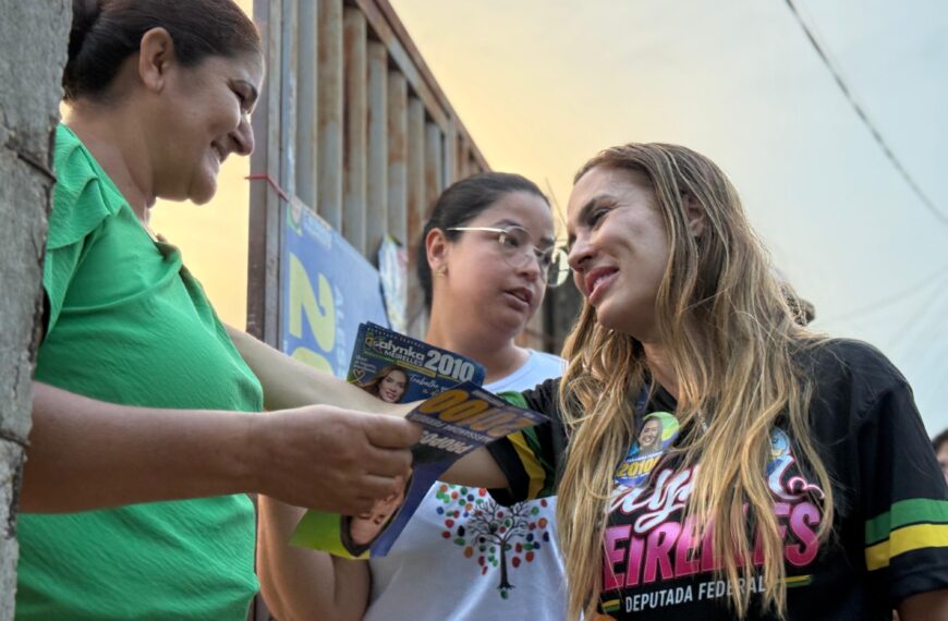 Pelas ruas e feiras: Kalynka Meirelles intensifica presença nos bairros de Rondonópolis