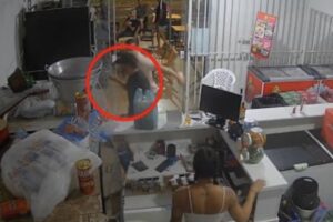 Corno nocauteia rival após flagrá-lo com sua namorada e toma cerveja em MT; assista
