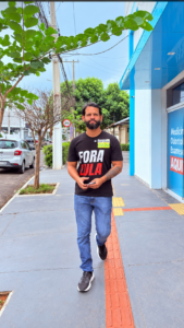 Vinicius Santana levanta a bandeira “Fora Lula” por todo MT e dispara: “O que o Lula fez para o Brasil?”