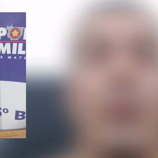 Homem ‘enlouquecido’ agride familiar e ainda encara PM com facão em Rondonópolis