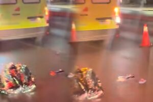 Homem é brutalmente esfaqueado na rodoviária e morre no meio da BR-163; vídeo