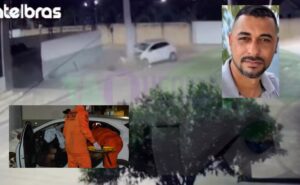 Motorista morre ao colidir em poste e ficar preso às ferragens em MT; vídeo mostra o acidente