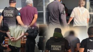 Vídeo mostra prisões de suspeitos de golpe milionário na venda de fazenda em Rondonópolis e região