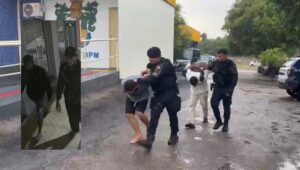Dupla suspeita de furtar lojas no Centro presa em flagrante em Rondonópolis; vídeos mostram ação e prisão