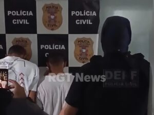 DERF prende dupla suspeita de invadir e furtar escritório de deputado estadual em Rondonópolis; vídeo