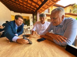 Medeiros e Odílio se reúnem com vice de Flávio e projetam buscar 75% dos votos em MT