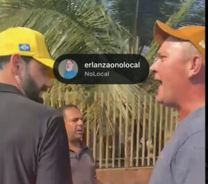 Vídeo mostra provocações e homem sendo contido pela PM após quase cair no ‘pau’ com prefeito em MT