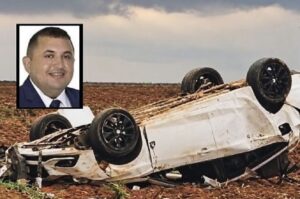 Vereador e duas mulheres morrem após carro sair da pista e capotar em MT
