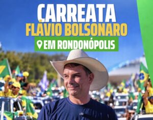 Prefeito Cláudio convoca população para carreata de apoio a Flávio Bolsonaro em Rondonópolis
