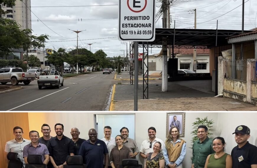 Prefeitura atende comerciantes e libera estacionamento à noite na Lions em Rondonópolis